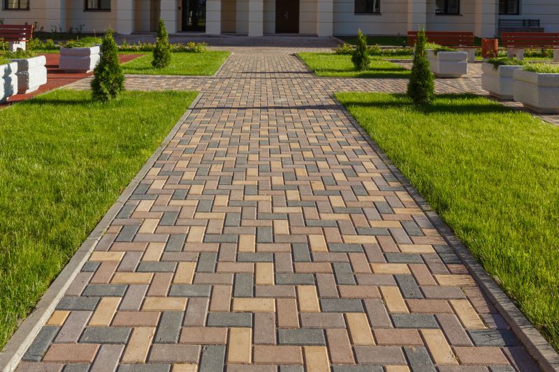 Brick paver pathway